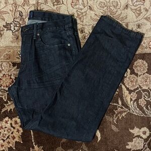 [Lucky Brand] Men's Dark Blue Straight Leg Jeans